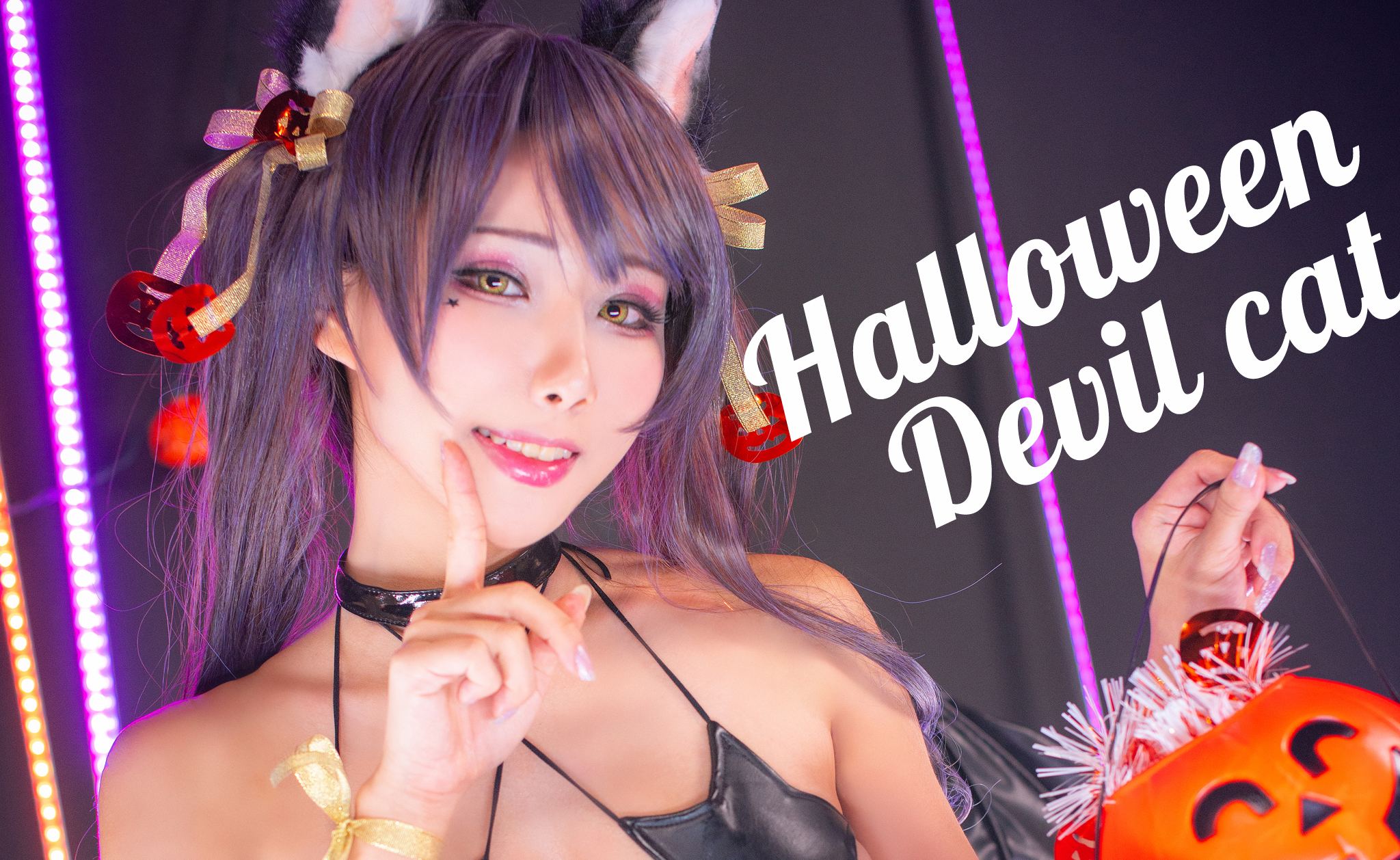 雨波_HaneAme - NO.24 Halloween Devil Cat[13P]