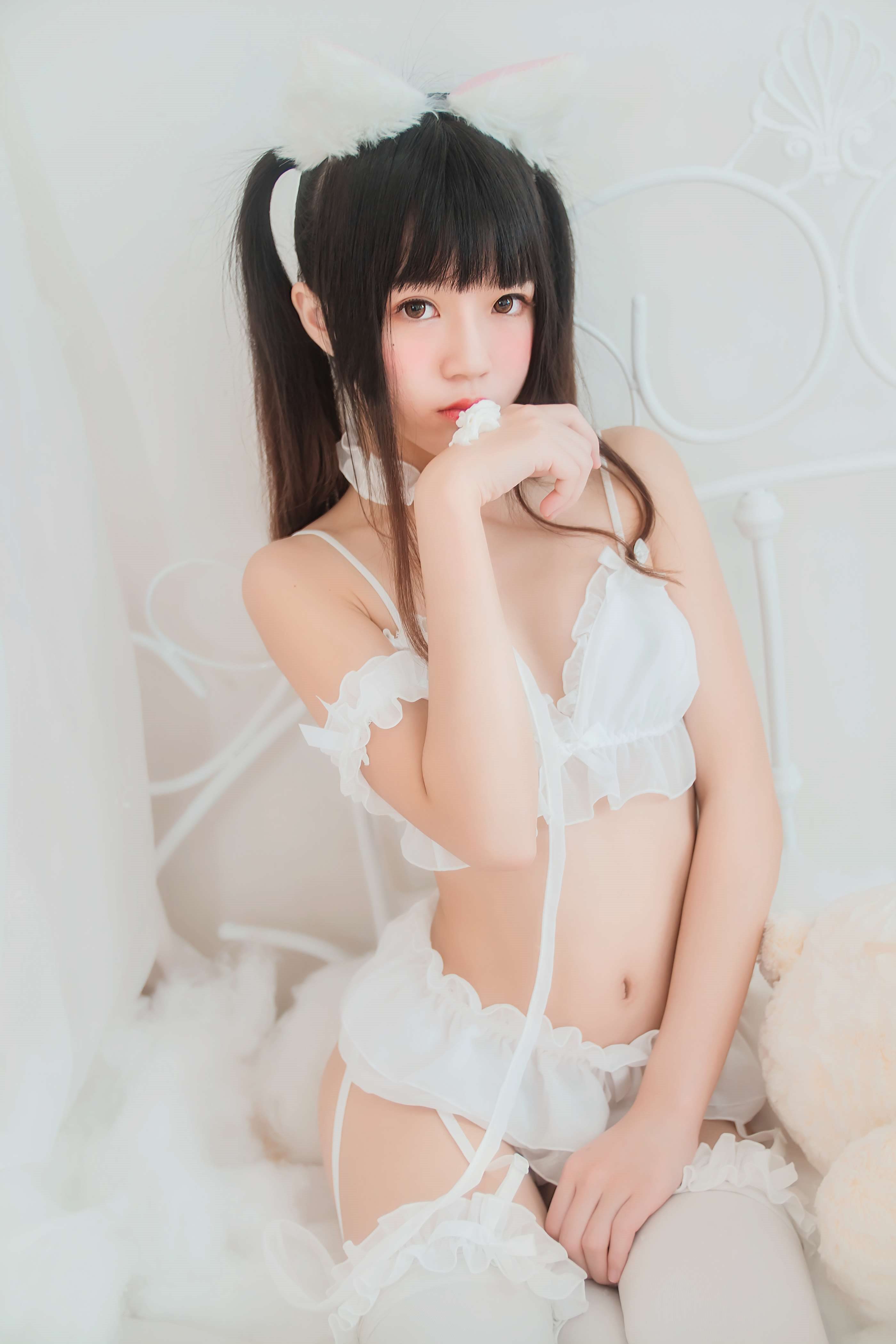 桜桃喵 - NO.068 白猫[32P]